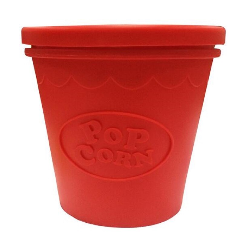 1Pcs Original Red Silicone Microwave Popcorn Maker Bucket Snack Bucket Family Party Supplies DIY Kitchen Tools