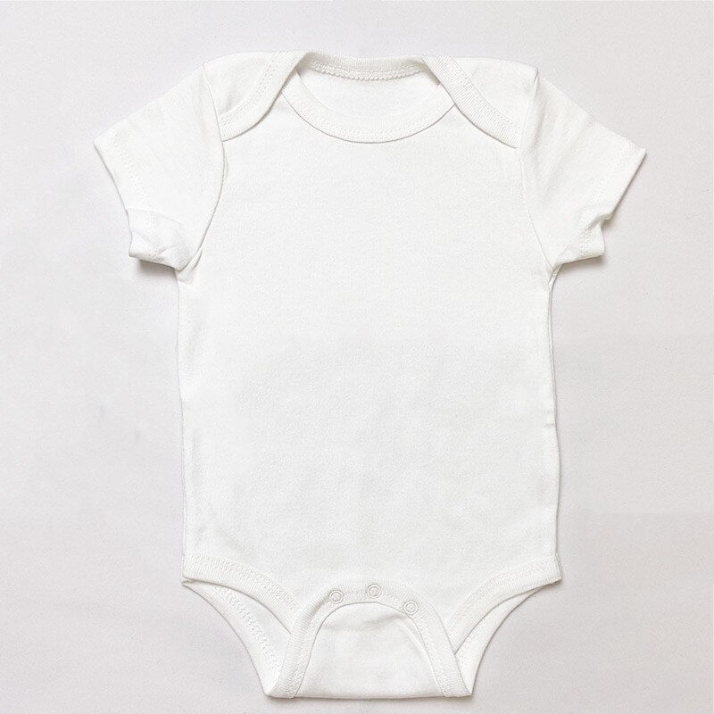 Gelukkige Verjaardag Daddy Letters Print Baby Bodysuit Baby Groeien Voor Baby Peuter Jongens Meisje 100% Katoen Romper Jumpsuit: Blank / 3-6M
