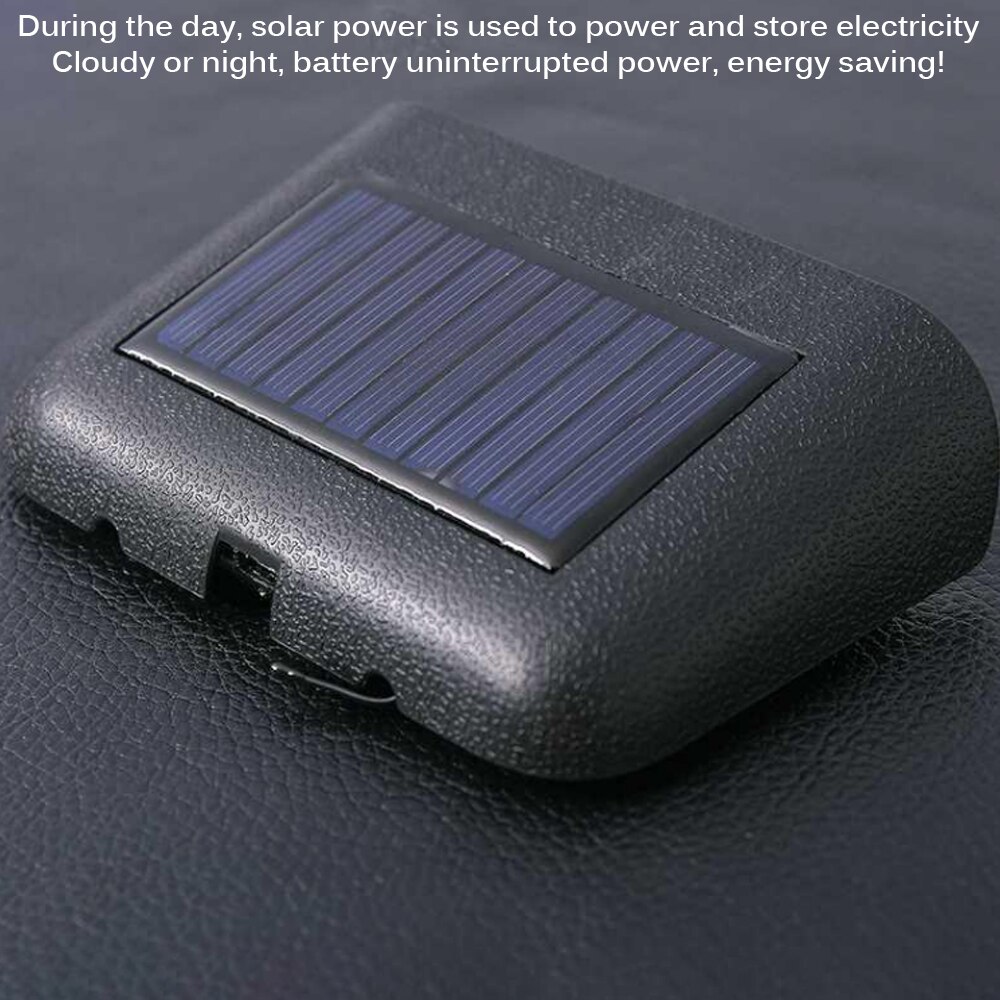 TIOODRE Automotive Digital Clock With Backlight Solar Luminous Display 24-Hour Solar Electronic Clock High Temperature Resistant