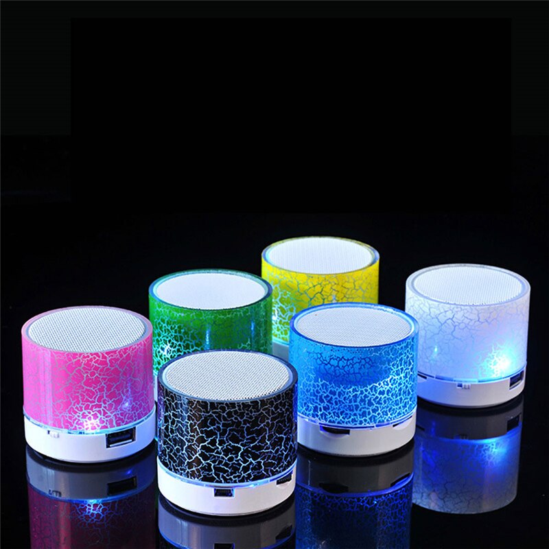 A9 Bluetooth Speaker Mini Draadloze Luidspreker Crack Led Tf Usb Subwoofer Bluetooth Speakers Mp3 Stereo Audio Muziekspeler