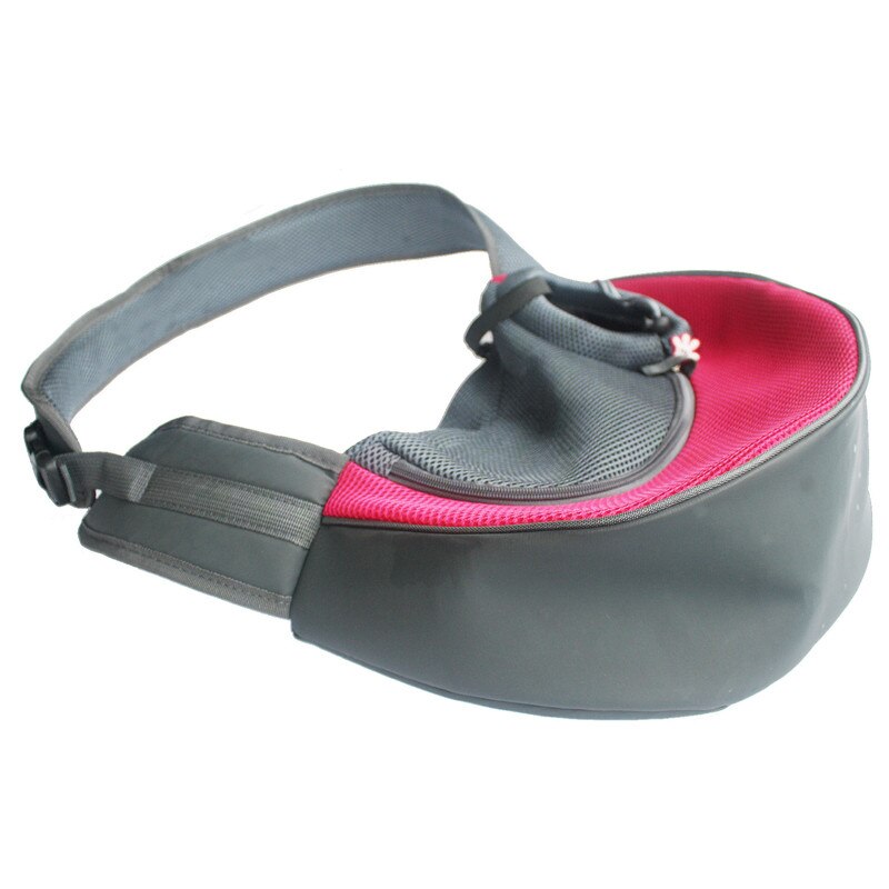 Bolsa de transporte para mascotas con manos libres, mochila de viaje para exteriores, bandolera para chihuahua, perro pequeño y gato.: Rosa / Yo
