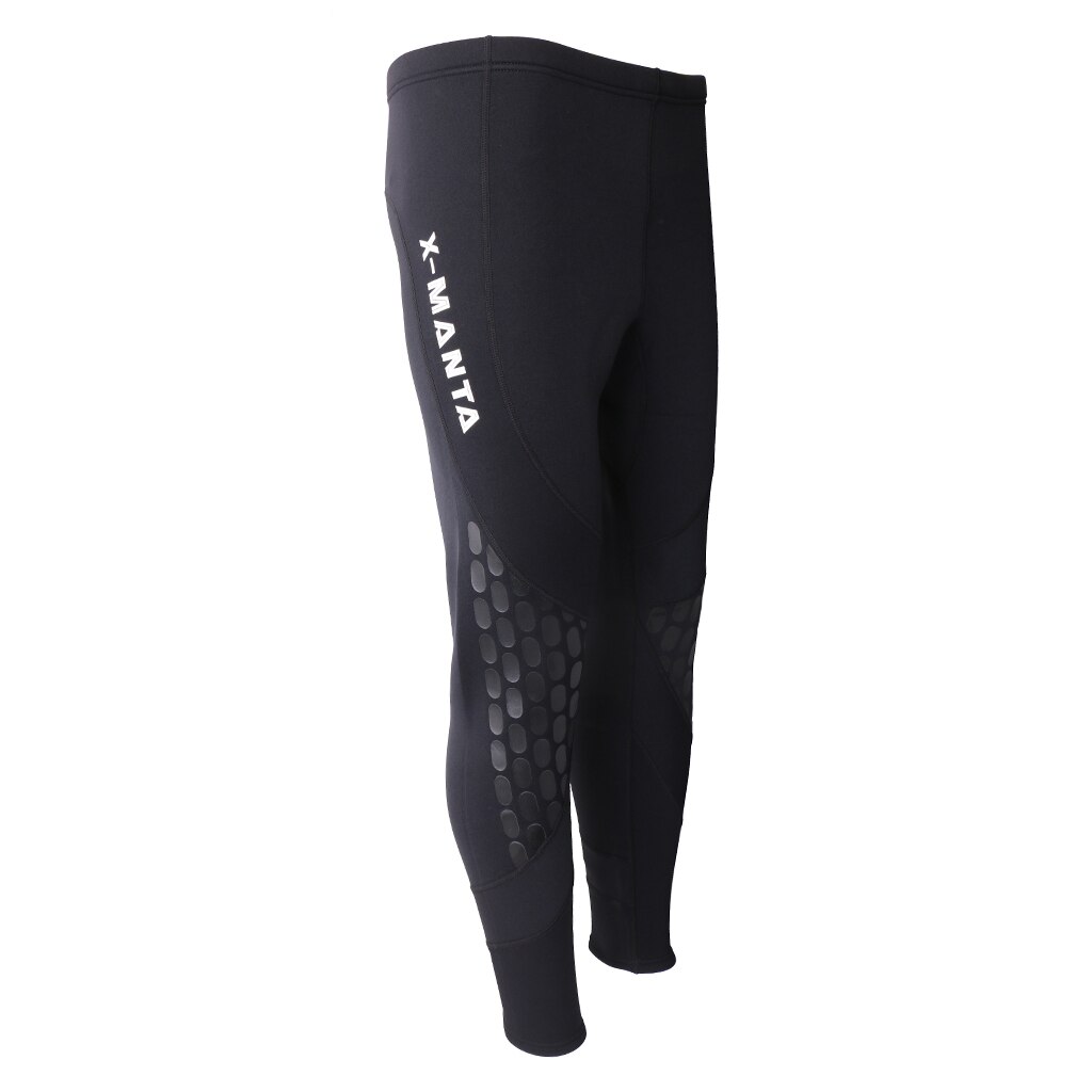 Mannen Wetsuit Broek 1.5Mm Neopreen Lange Mouwen Duiken Snorkelen Kano Broek Super Stretch Broek Skinny Leggings M-XXL Zwart