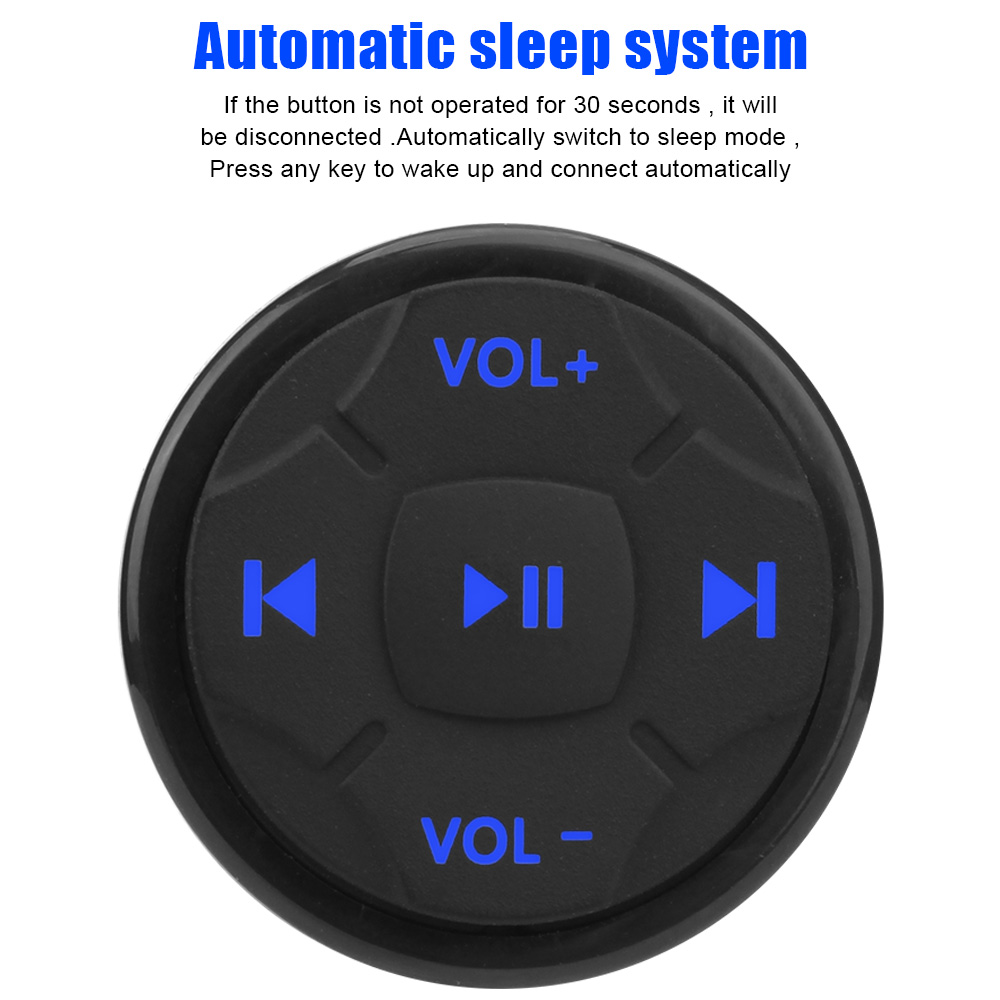 Botón de Control remoto para coche, botón de volumen multimedia Universal, 5 teclas, inalámbrico, Bluetooth, para Android IOS, interruptores para volante de coche