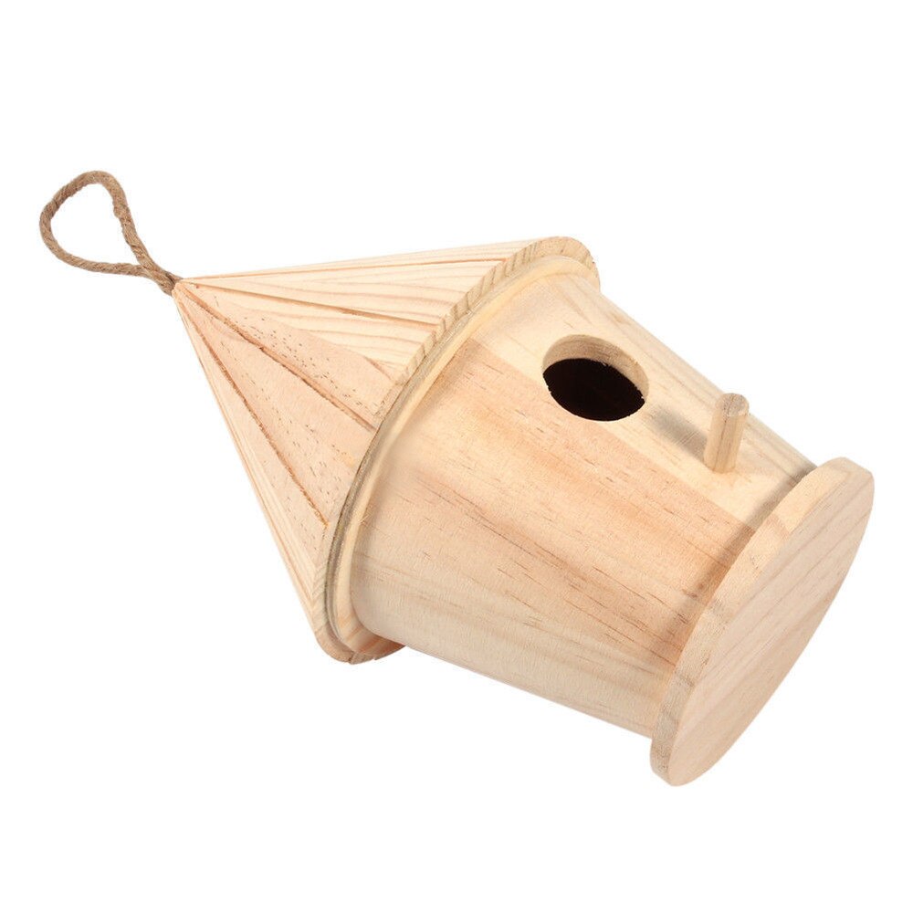 House Love Nest House Bird House Bird Box Wooden Box Garden Decorate Birdcage Wall-mounted Wooden Outdoor Bird's Nest