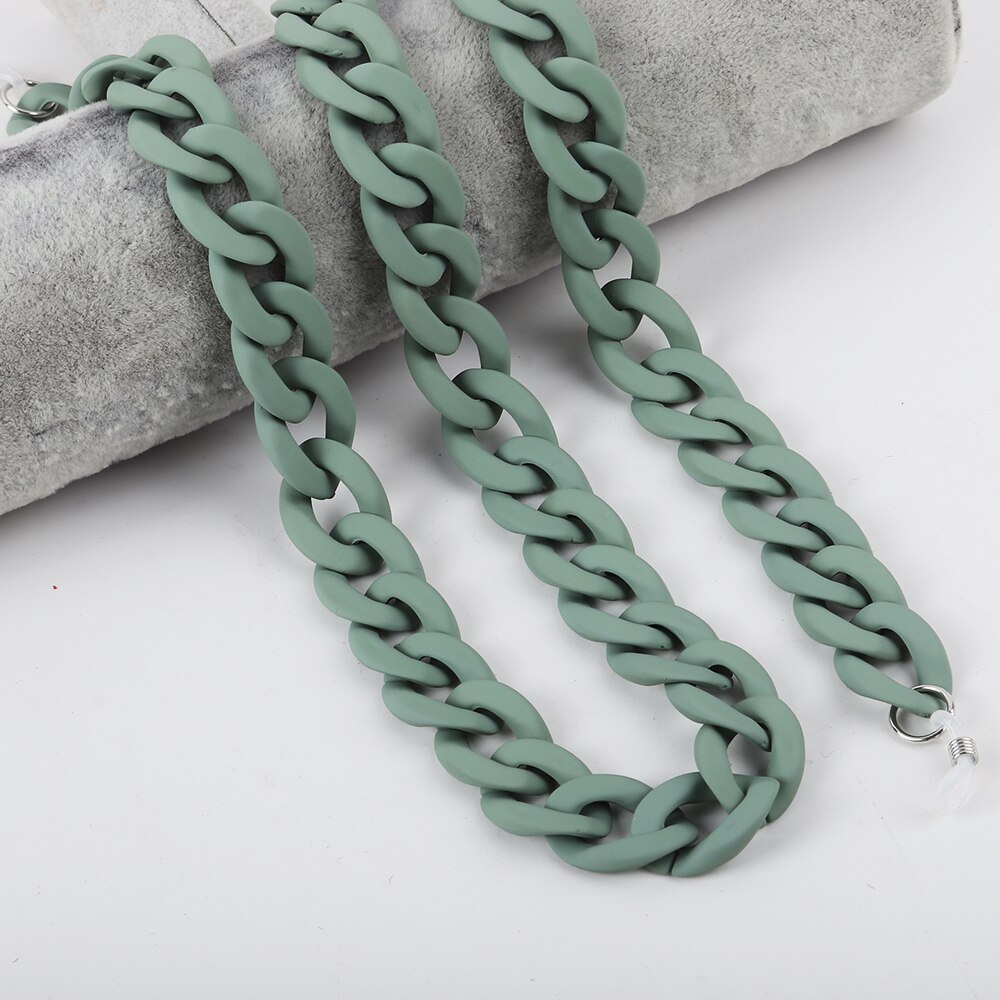 Matte Farbe Acryl Sonnenbrille Ketten Für Frauen Männer Lesebrille Ketten Brillen Kabel Halter Neck Kette Strap Lanyard: Rosa