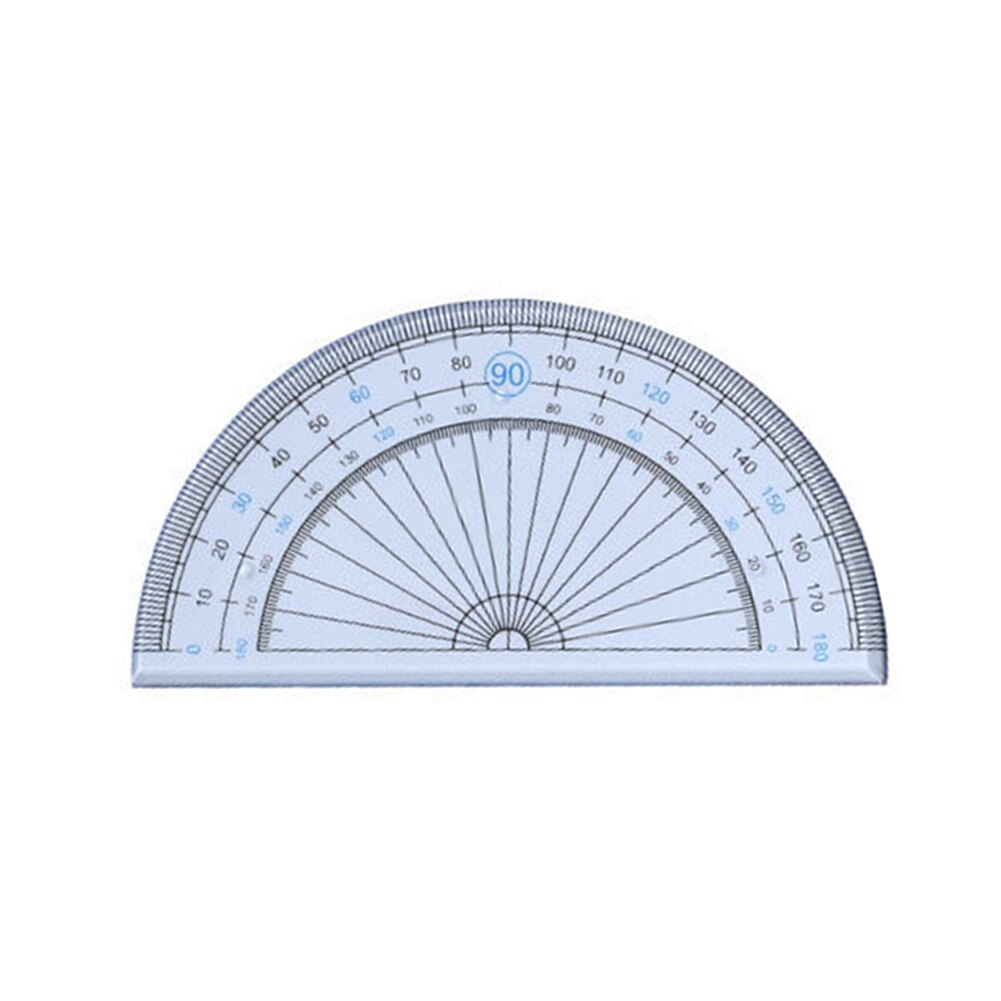 4Pcs Drawing Measurement Math Geometry Triangle Ruler Straightedge Protractor