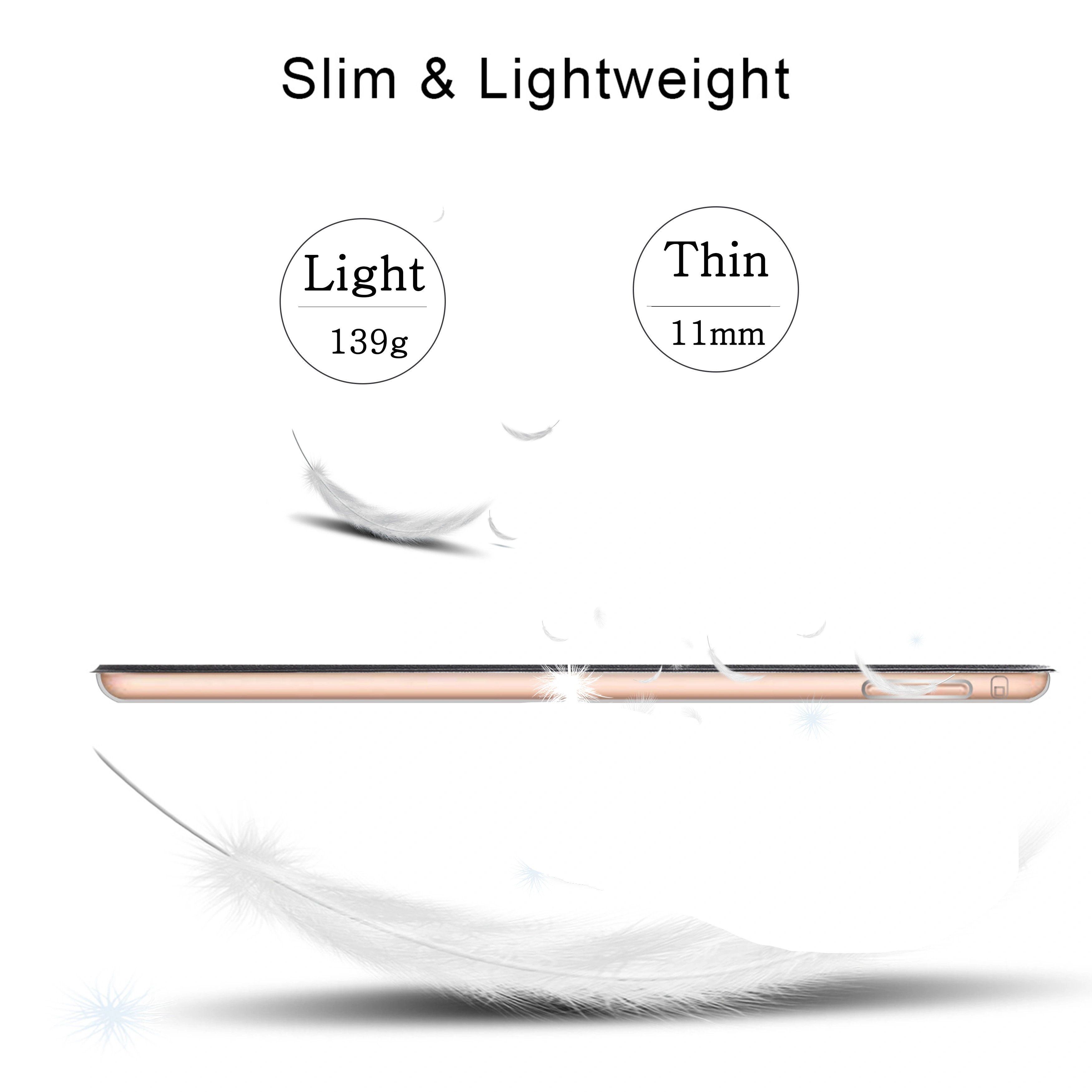 Étui en cuir pour iPad Air 2, housse folio pour iPad Air2 modèle Apple A1566 A1567, étui pour tablette 9.7 pouces