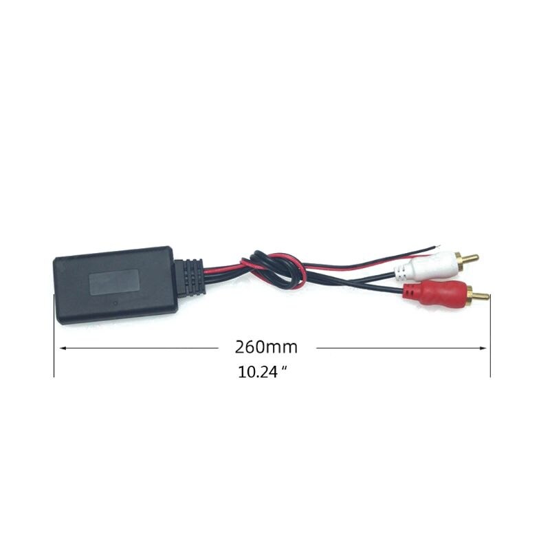 12v yleiskäyttöistä auton bluetooth langaton yhteyssovitin aux vastaanotin moduuli 2 rca kaapeli radiosovitin stereo kuorma auto  c45