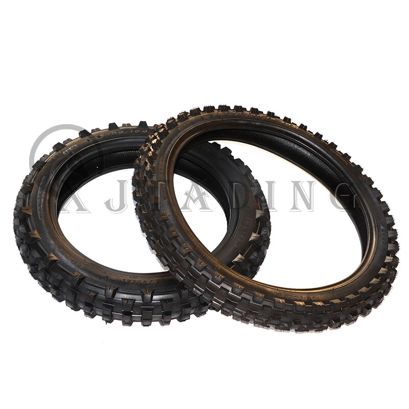 Off Road Tire 90/100-14 70/100-17 Inner And Outer Tires For Mud Pit Motorcycle Off Road Motorcycle 14/17 Inch Rear/Front Wheel