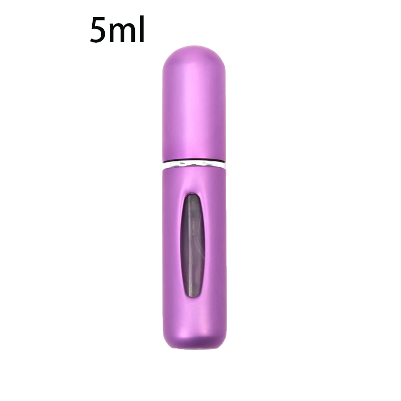 Återfyllningsbar mini parfymflaska bärbar kosmetikflaska sprayflaska förångare spraybehållare reseåterfyllningsflaskor 8ml /5ml: Mörkgrå