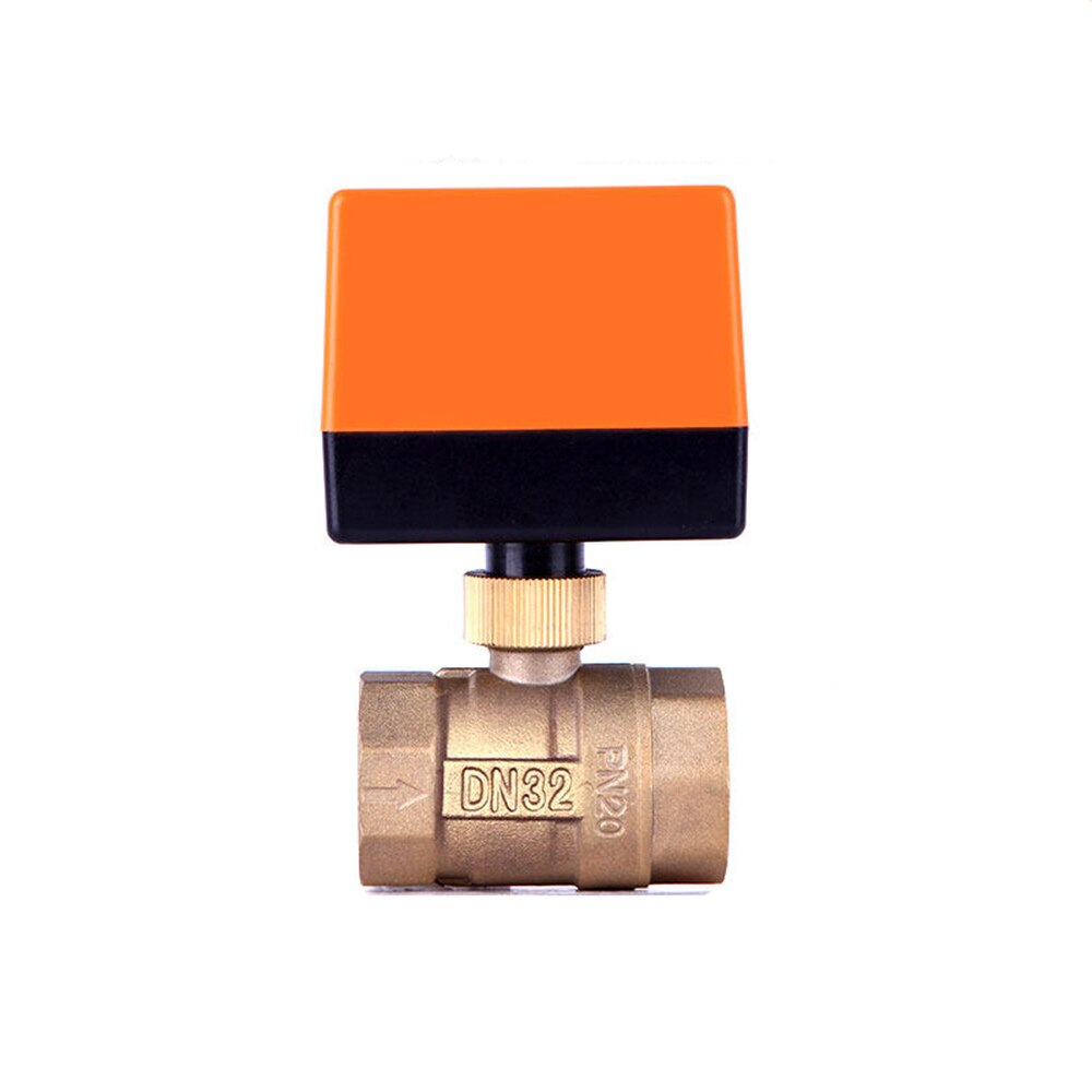1/2" 3/4" 1" 2" Motorized Ball Valve 220V 12V 24V 3-Wire 2 Point Control Brass Electric Ball Valve