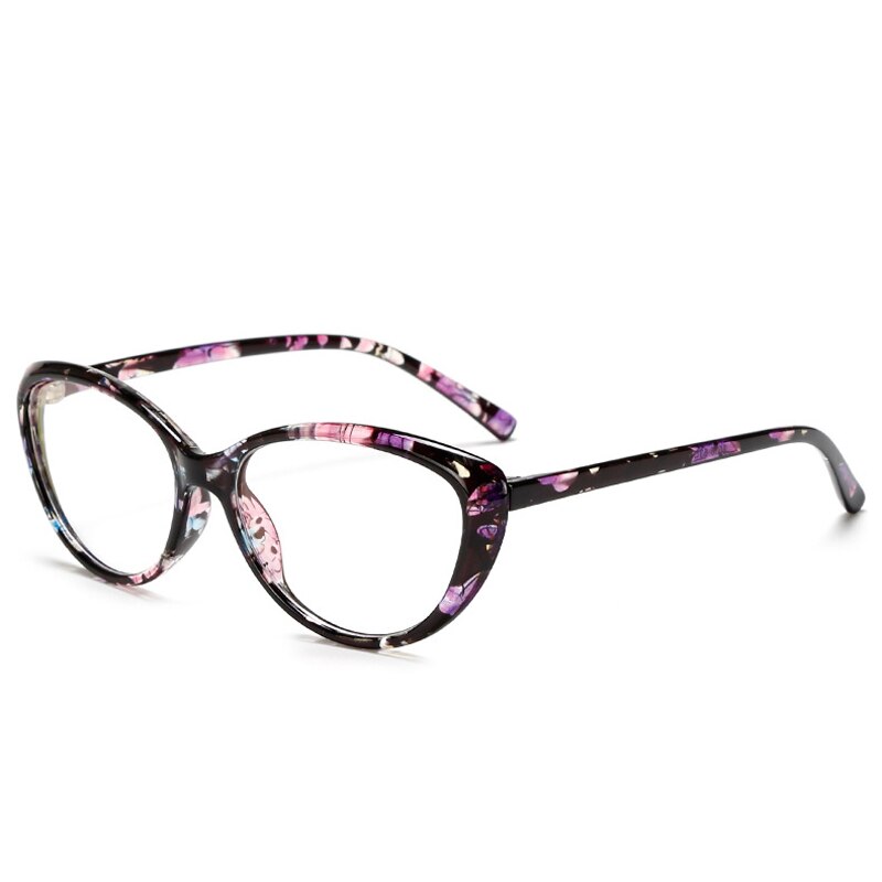 Zilead Spectacle Frame Cat Eye Glasses Frame Clear Lens Women Brand Eyewear Optical Frames Myopia Black Red Eyeglasses Frame: T8