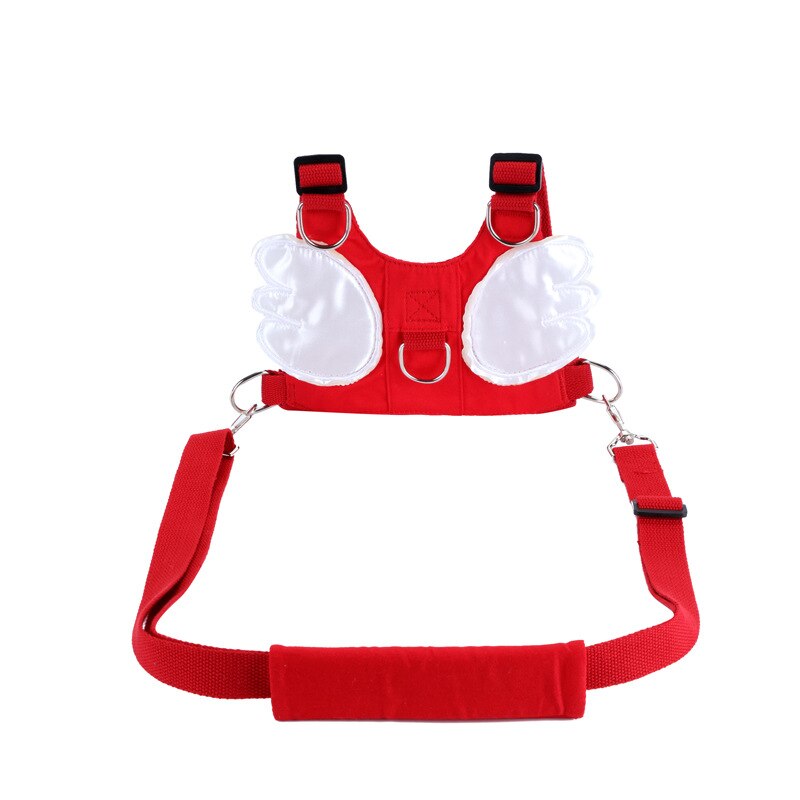 Baby Walker Protection Helper Soft Elastic Baby Belt Harness for Toddler Activity With Adjustable Strap for Balance: red