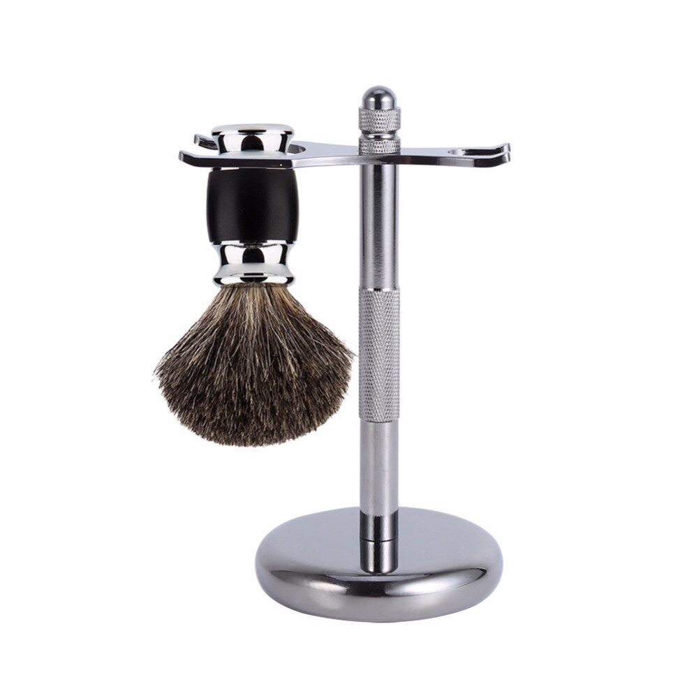 Mænds #39 holder i rustfrit stål barberbørste holder sikkerhedsbarbermaskine it barberholder
