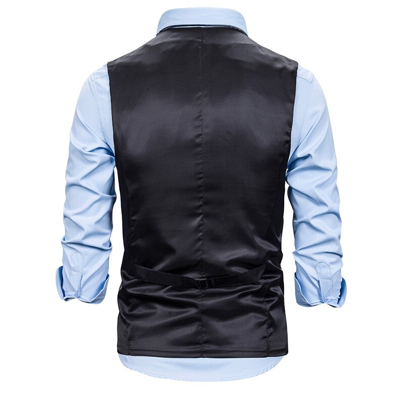 Glimmende gouden kerstman folie print kerstvest heren merk slim fit mouwloos smoking vest heren trouwpak vesten