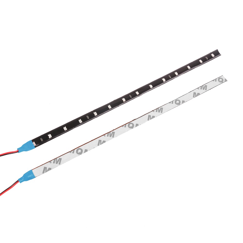 2pcs Waterdichte Auto LED Strip Drl Auto Auto Decoratieve Flexibele LED Strip 12V 30cm 15SMD Auto led-dagrijverlichting