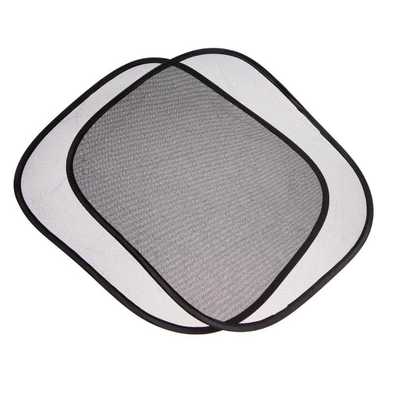 2pcs Car Interior Mesh Side Window Screen Solar Protection Visor Sun Shade