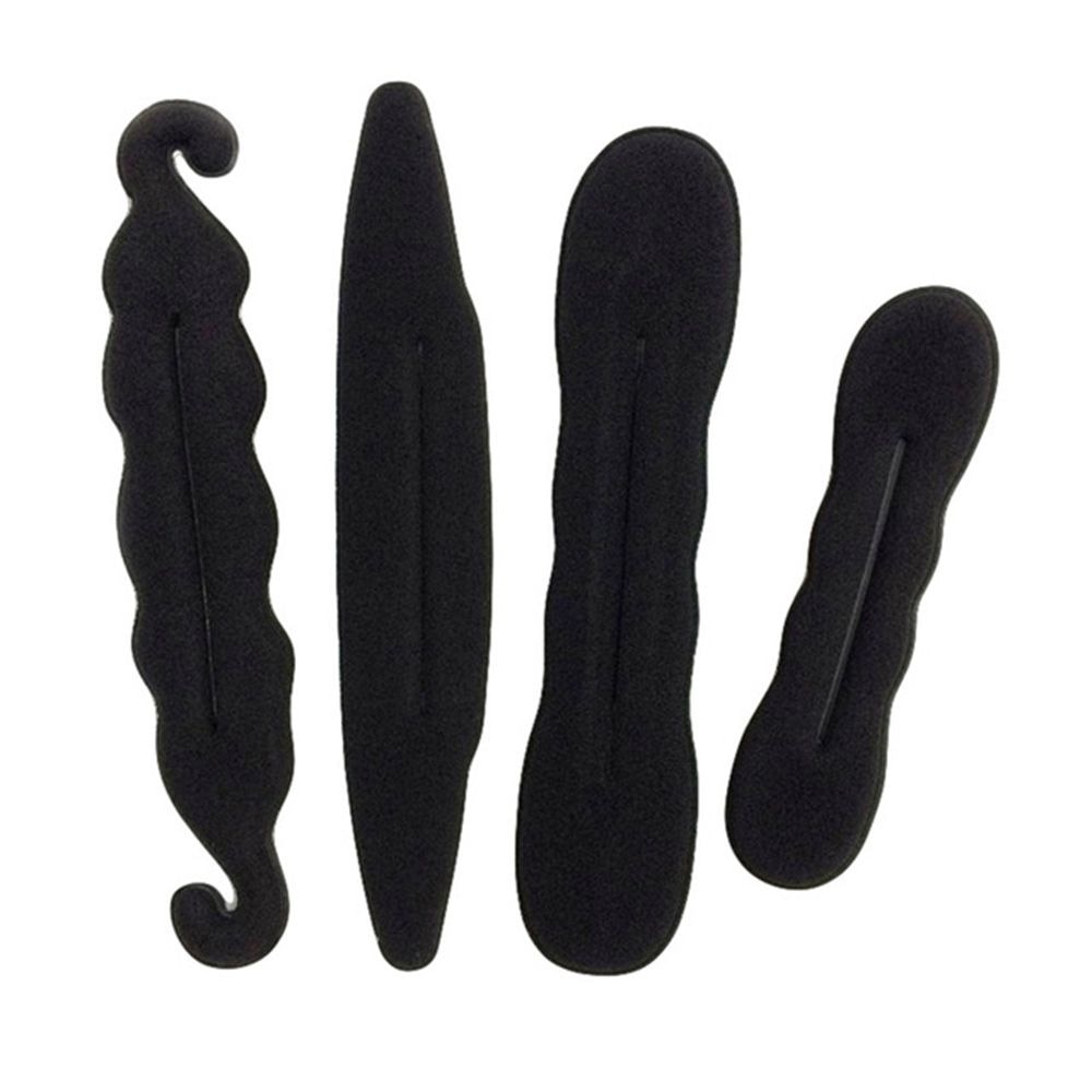 Ensemble d'éponges magiques en mousse pour femmes, pince à cheveux, Donut, rapide, salissant, chignon, Updo, outils de tresse, accessoires pour cheveux, 1 à 4 pièces