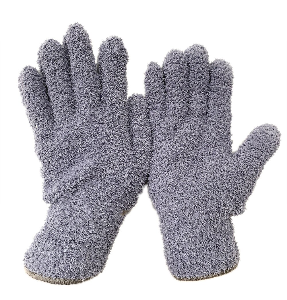 Gants anti-poussière en microfibre, 1 paire, en molleton de corail, pour le nettoyage et les travaux ménagers, absorbant