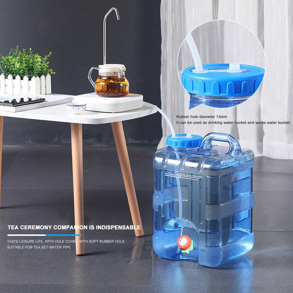5/8/10//12/15L Portable Water Bucket Driving Pure Water Tank Container with Faucet for Outdoor Camping Cooking Picnic Hiking