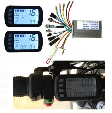 24 v 36 v 48v speedometer 5 ledninger lcd display manuel kontrolpanel til elektrisk scooter elektrisk cykel mtb konvertering dele gauge