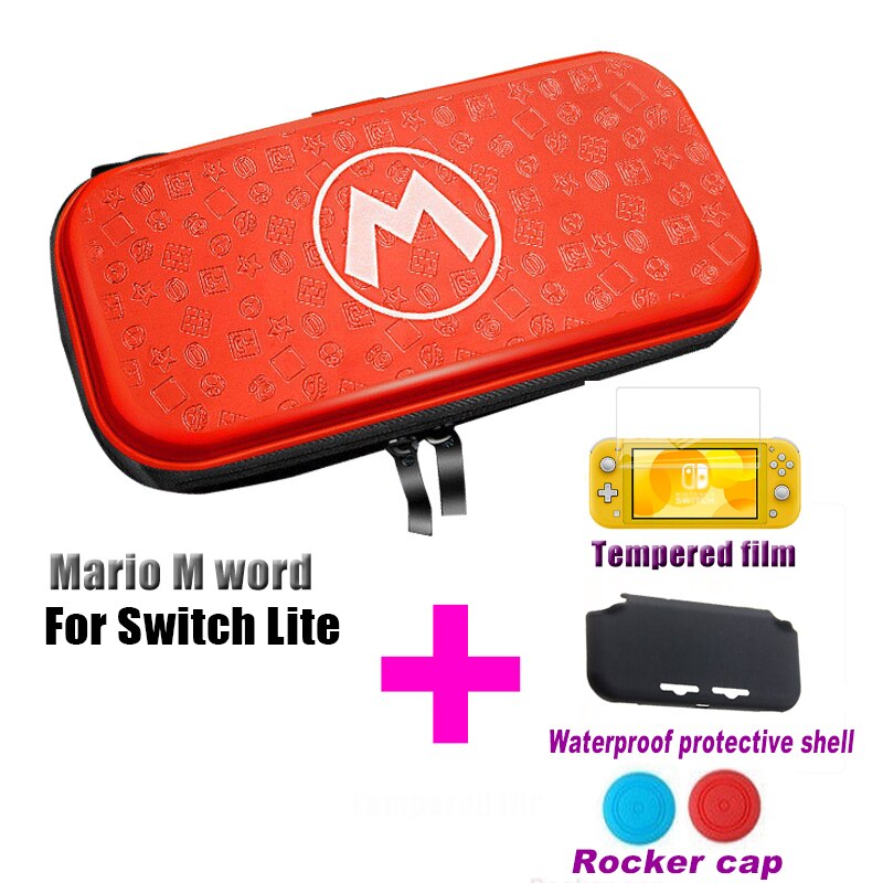 For Nintend Switch Lite Bag Storage For Switch mini Protector Case For nintendo switch mini accessories: Mario M word 5in1