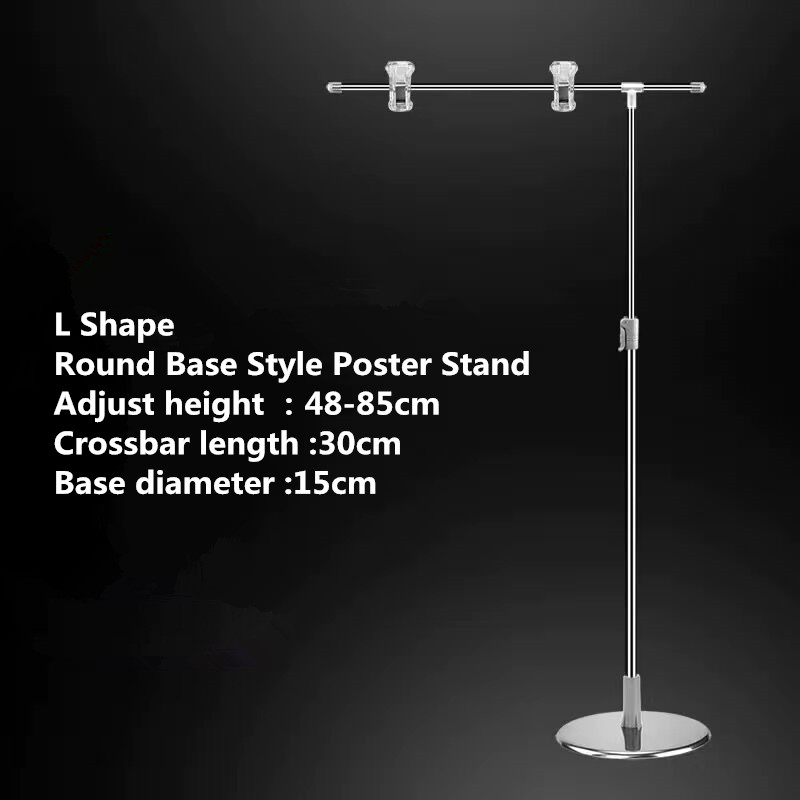 Metal Shelf Mounted Pop Advertising Poster Display Stand Desk Sign T Promotions Banner Snap Price Tag Display Label Holder Clip: 5