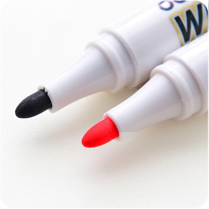 10 Stks/partij Whiteboard Marker Rood Zwarte Inkt Pen Voor Witte Boord Canetas Criativas Briefpapier Office Materiaal Schoolbenodigdheden