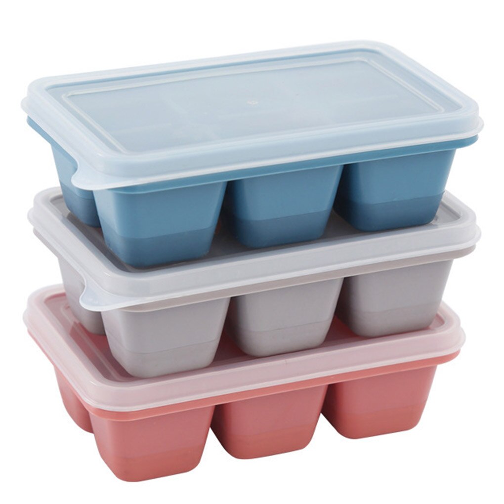 3pcs/set Ice Cube Molds Non-stick DIY Ice Ball Trays Plastic Chocolate Making Moulds Color Random Soft Base