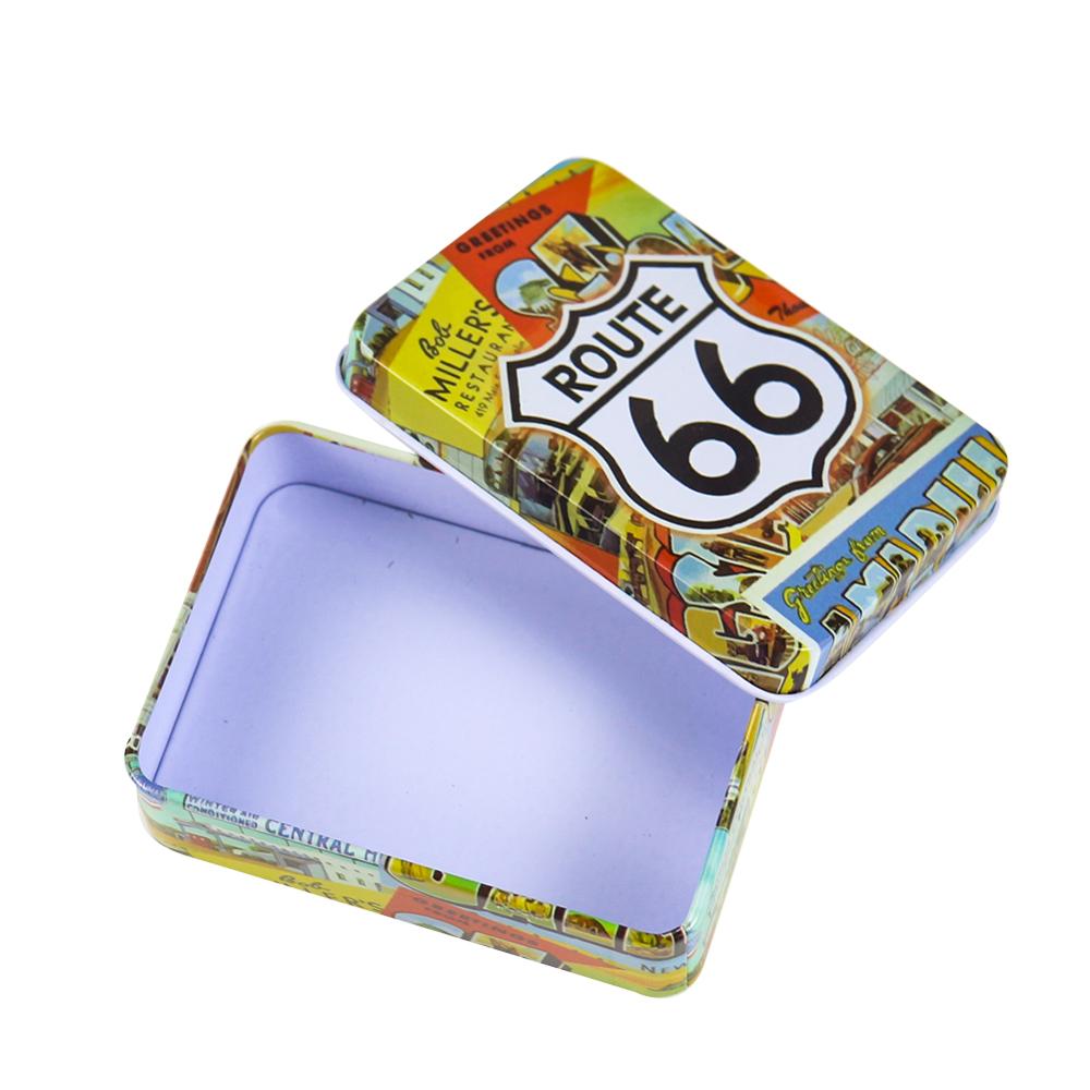 Metal Rectangular Empty Tins Box Containers Mini Portable Box Small Storage Kit Home Organizer Holders For Home Outdoor Storage