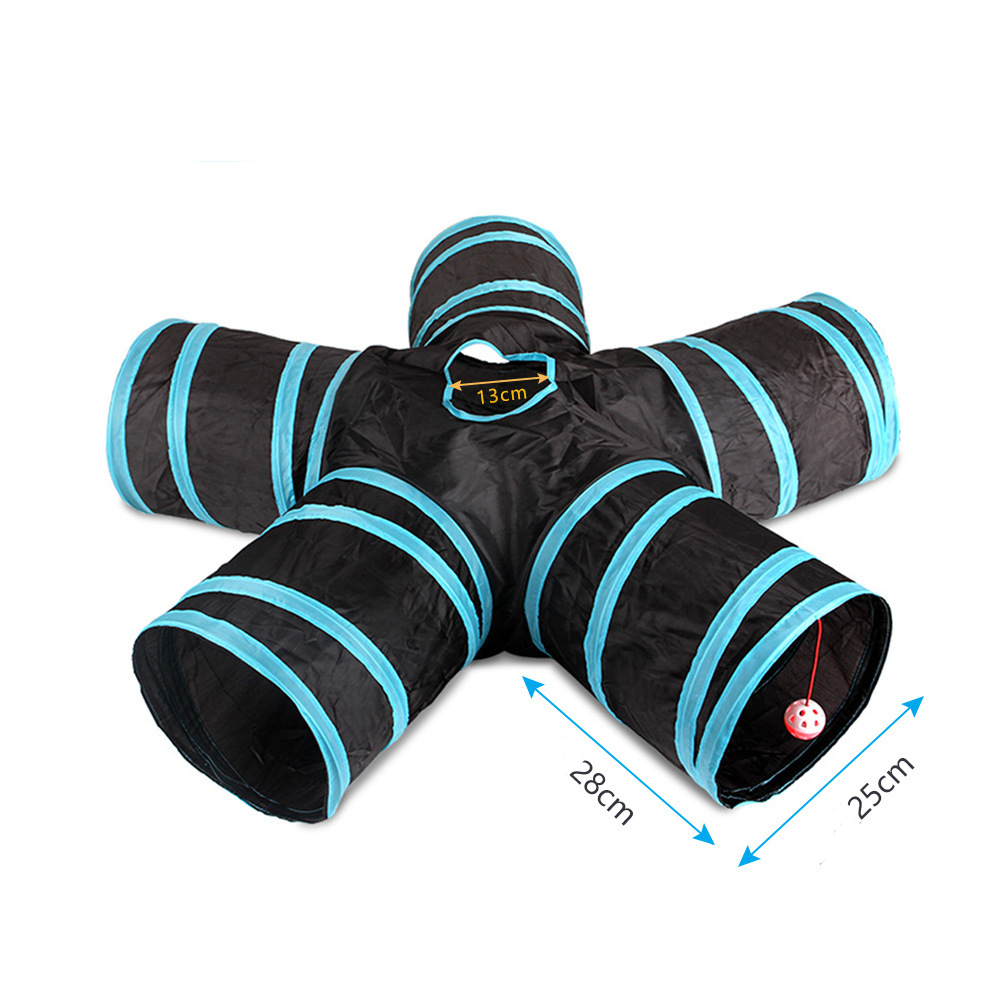 Zabawka dla kota kanał labirynt pierścień papier z nylonu pas startowy składany dom dla kotów odpowiedni dla psów króliki itp. kreatywne dla zwierząt: D