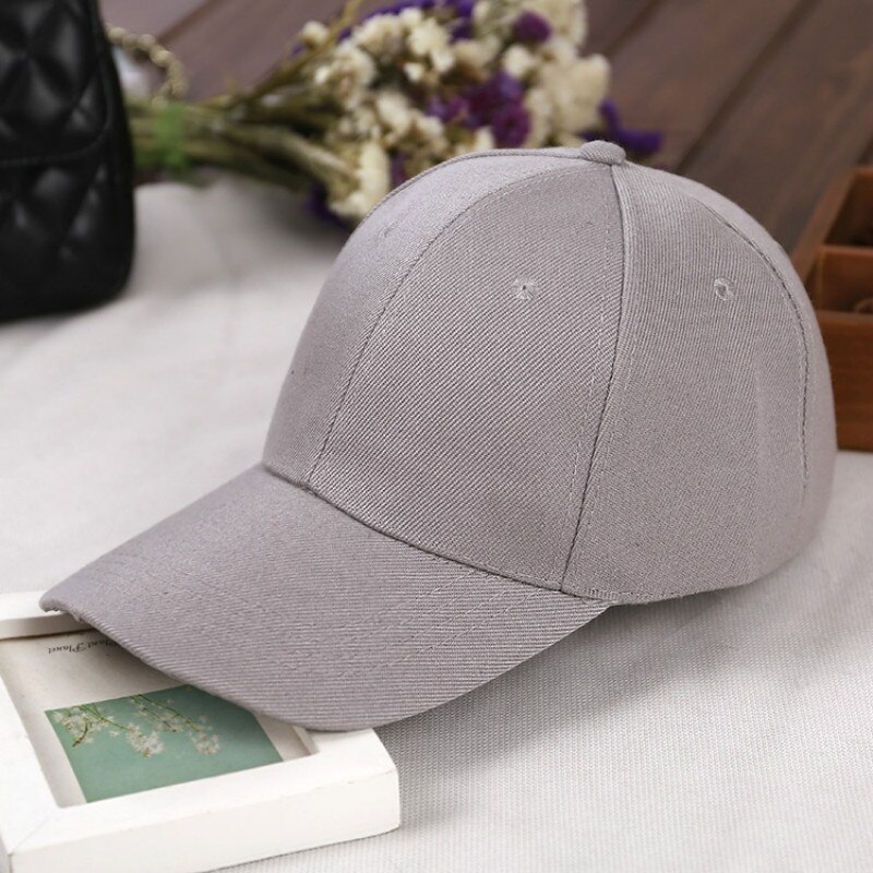 Ajustable de los hombres gorras de béisbol de verano simple curva visera del sol sombreros mujeres gorras de Color liso Casquette para actividades al aire libre Accesorios