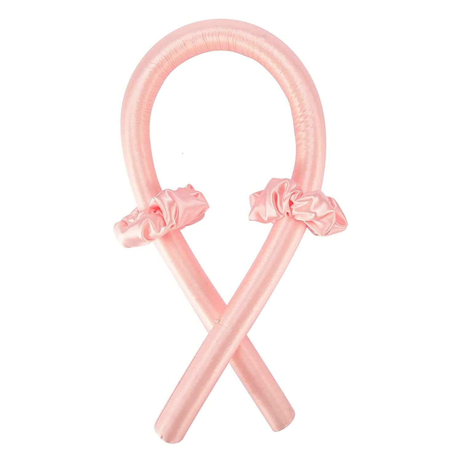 Ruban pour boucler les cheveux sans chaleur, rouleau pour cheveux, ruban pour boucler les cheveux: Rose