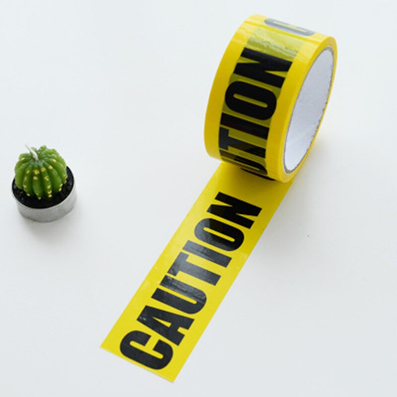 4.8 Cm X 25 M Barricades Lint Gevaar Tape Veiligheid Voorzichtigheid Tape Waarschuwing Tape PUO88: CAUTION