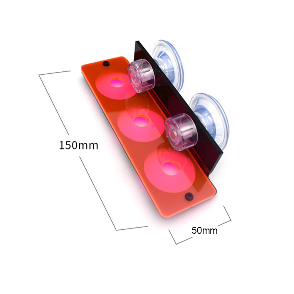 Fish Tank Fluorescence Coral Frag Rack SPS Acrylic Marine Aquarium Reef Suction Cup Bracket Mount Tool Water Plant Stand: triple Red