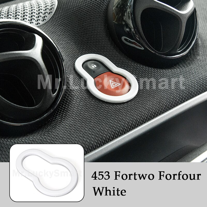 Genuine Smart Fortwo 451 Accentering Rings - Black Decorative Rings For Additional Instruments