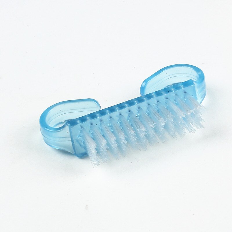 1 st lila nagelrengöring nagelborste verktyg fil manikyr pedikyr mjuk ta bort damm manikyr verktyg ren borste för nagelvård  b03: 02
