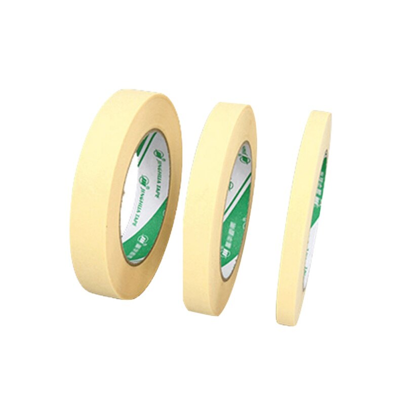Car Sticker Yellow Masking Tape Adhesive Automotive Refinish Masking DIY Painting Paper Painter Decor Craft General Purpose