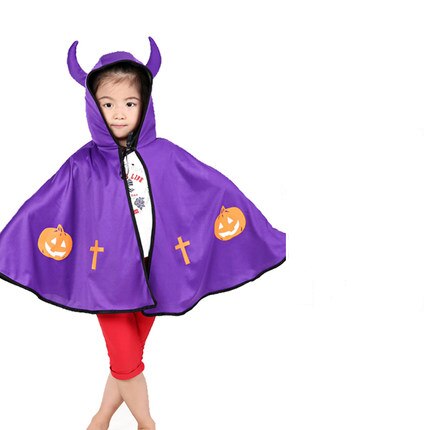 Børn halloween kostumer troldmand heks kappe kappe kappe med spids hat piger drenge cosplay børn jul fest forsyninger: S4 kappe kappe
