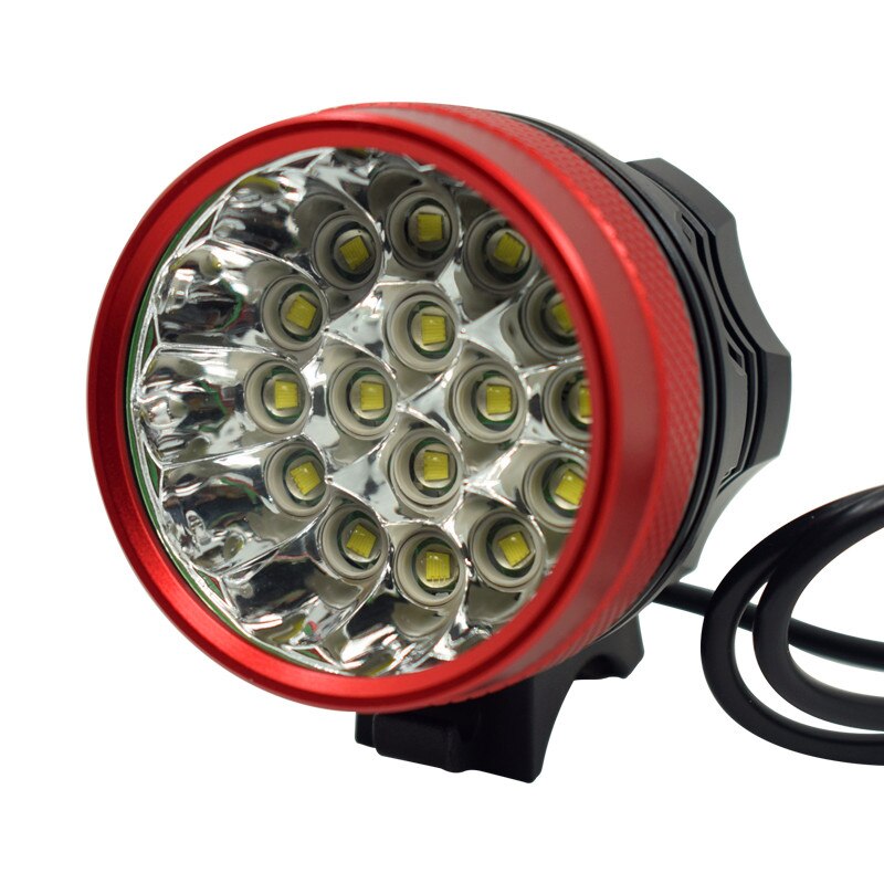 WasaFire 40000 lm 16 xT6 LED Fahrrad licht vorne Scheinwerfer Reiten Radfahren Fahrrad Front Licht für Outdoor Nacht Reiten Camping lampe: Red