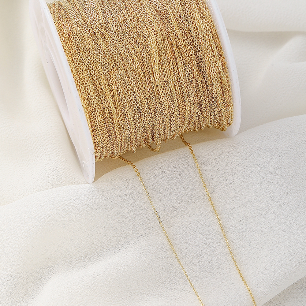 1 Meter Plated Kruis Ketting Kruis Ketting Voor Sieraden Maken Diy Ketting Oorbellen Armbanden Ketting Spool
