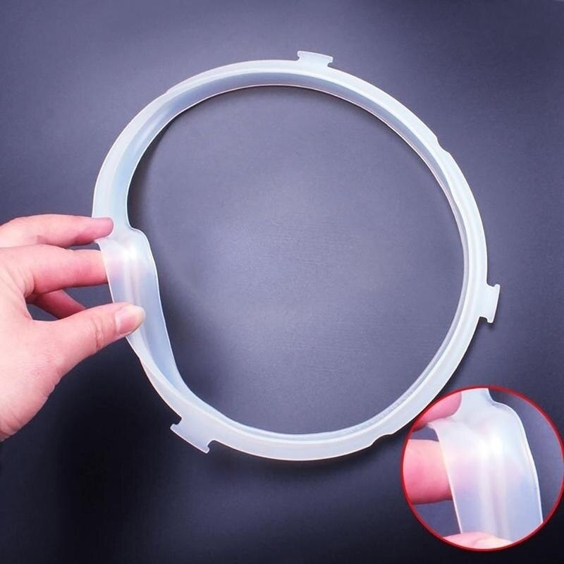 Anillo de sellado Universal de silicona para olla a presión eléctrica, anillo de sellado de goma para olla arrocera, espesamiento de 3L / 4-5L / 6L