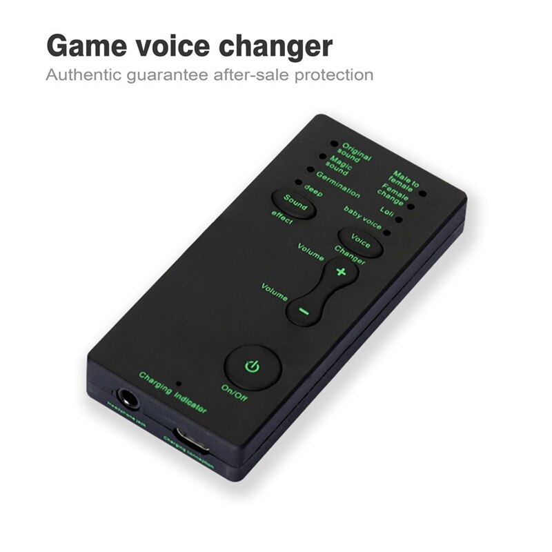 Voice Changer 7 Different Sound Changes Device for Computer Laptop Mobile Phone