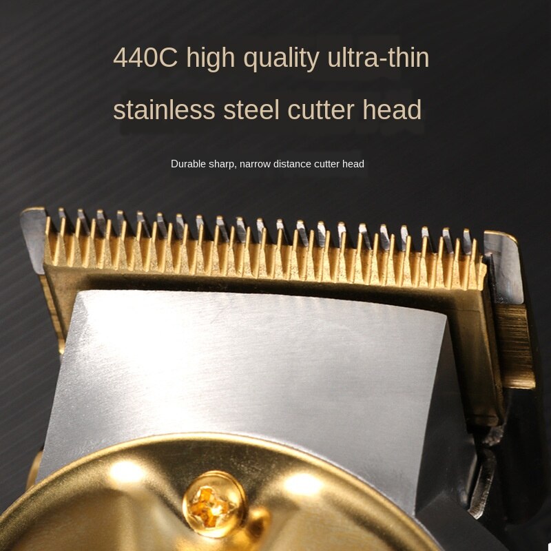 Kemei Elektrische Haar Haarschneidemaschine kabellos LCD Alle-metall Friseur Haar Schneiden Trimmer Gold Silber Maschine Mäihr KM-1986