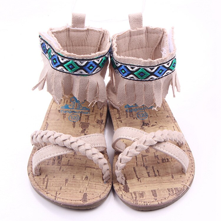 Summer Baby Sandals Girl Princess Shoes Gold Sliver Knoted Sandals