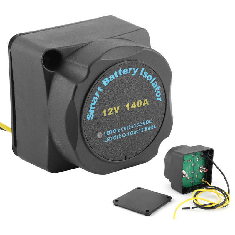 Dobbel batteri isolator 12v 140a smart vsr følsom relé  b0401-00101 passe til atv utv båt rv batteri isolator biltilbehør