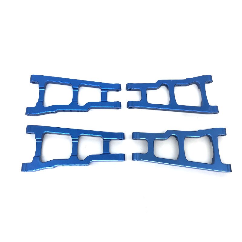 1 Set Aluminum Alloy Metal Upgrade Chassis Parts Kit For 1/10 Traxxas SLASH 4x4 RC Car Truck Parts Accessories: Front rear arm blue