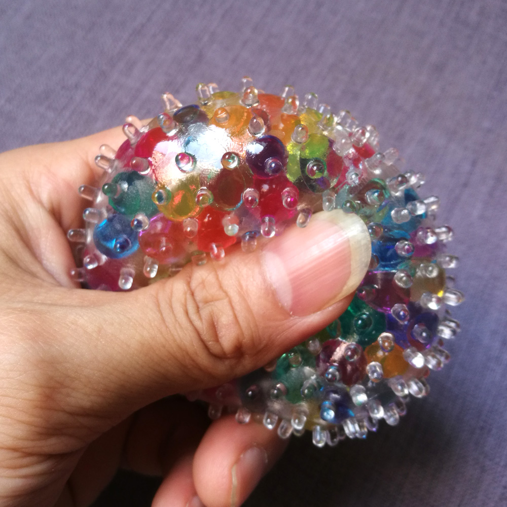 Fun Water Kraal Gel Anti Stress Spiky Ball Fidget Zintuiglijke Speelgoed Autisme Antistress Squeeze Squish Speelgoed Voor Kinderen