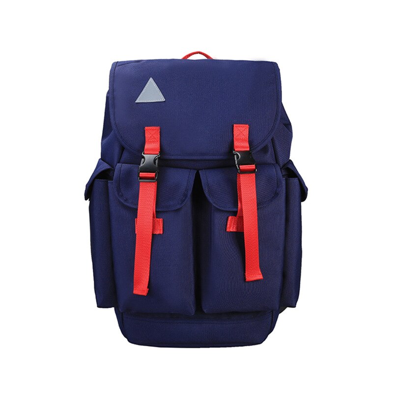 Unisex Oxford Backpack - Fashion Style - Zipper Closure - Interior Compartment - External Frame