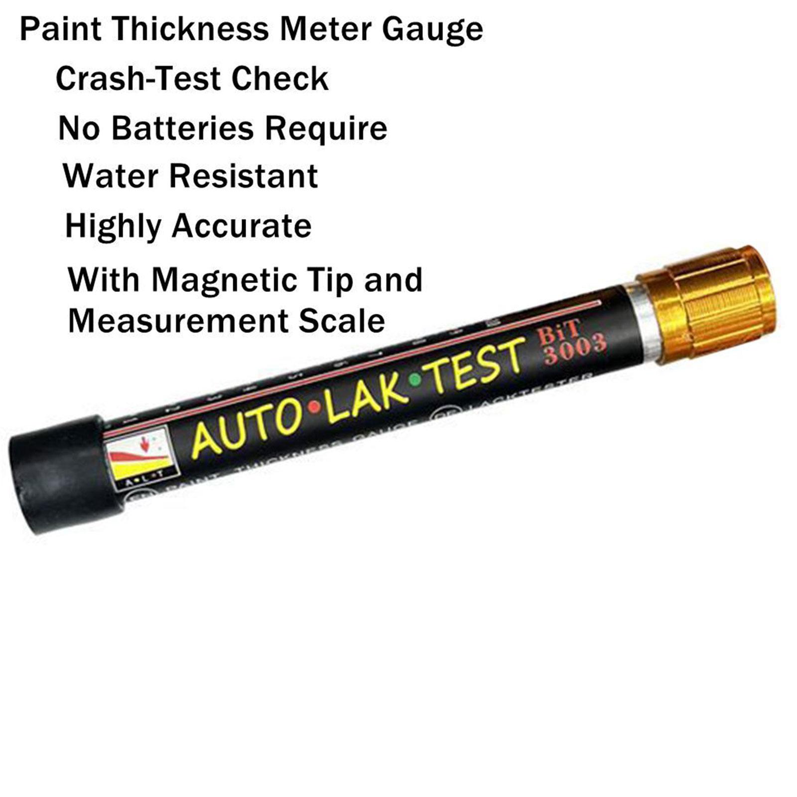 Stylo testeur d'épaisseur de peinture de voiture avec échelle, testeur de revêtement de peinture de voiture portable, outils de compteur de peinture de carrosserie